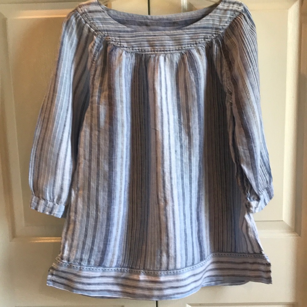 Lands’ End Linen Tunic size 10-12